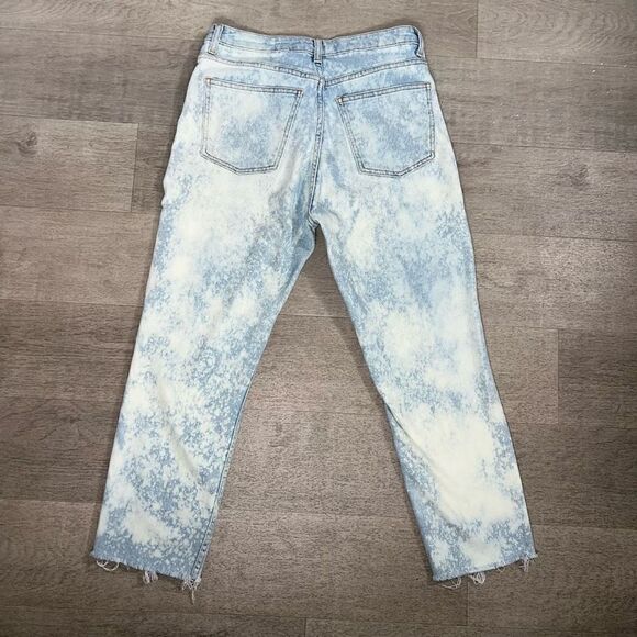 Topshop MOTO Distressed Bleach Wash Raw Cut Frayed Hem Cuff Women’s W30” x L30” - Picture 13 of 14